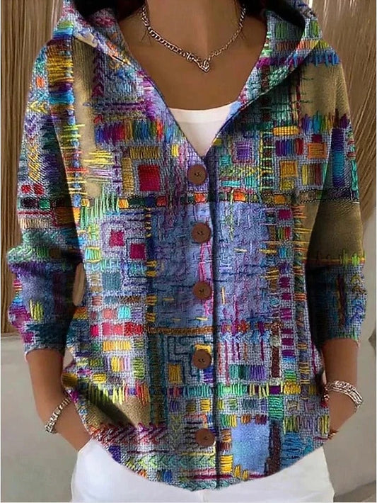 Cassidy | Artistic Warm Long Cardigan
